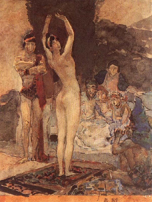 Mikhail Vrubel An Oriental Dance oil painting image